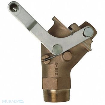 GRAINGER APPROVED Drum Gate Valve Brass Brown NPS NPT, 3TZU6