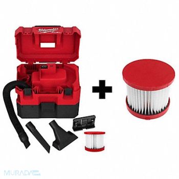 MILWAUKEE M12 FUEL 1.6 Gallon Vacuum HEPA Filter, 387HH8