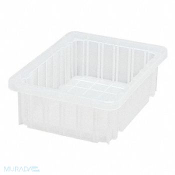 QUANTUM STORAGE SYSTEMS Divider Box Clear Polypropylene 12, 10H868