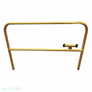 GRAINGER APPROVED Guardrail 10 ft L 3-1/2 ft H Yellow, 10K026