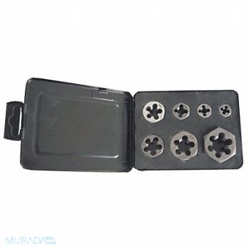 WESTWARD Hex Rethreading Die Set Std 20 Pc, 10M991