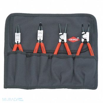KNIPEX Retaining Ring Plier Set 0 90 Deg 4 pc, 10N809