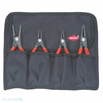KNIPEX Retaining Ring Plier Set 0 Deg 4 pc, 10N810