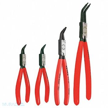 KNIPEX Retaining Ring Plier Set 45 Deg 4 pc, 10U091