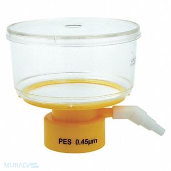 LAB SAFETY SUPPLY 250mL Bottle Top Filter 0.45um 50mm PK24, 11L835