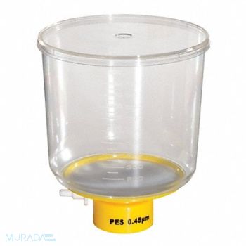 LAB SAFETY SUPPLY 1000mL BottleTop Filter 0.45um 90mm PK24, 11L837