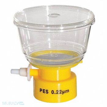 LAB SAFETY SUPPLY 150mL Bottle Top Filter 0.22um 50mm PK24, 11L838