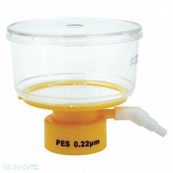 LAB SAFETY SUPPLY 250mL Bottle Top Filter 0.22um 50mm PK24, 11L839