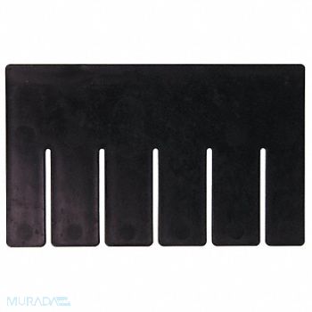 QUANTUM STORAGE SYSTEMS Divider Black PPC 8 1/4 in PK6, 11M580