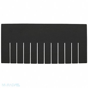 QUANTUM STORAGE SYSTEMS Divider Black PPC 7 1/4 in PK6, 11M586