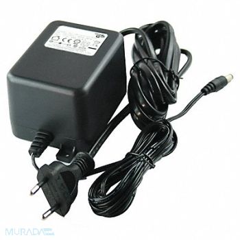 GRAINGER APPROVED Plug-In Charger EU Desktop 12V DC Neg, 11Y733