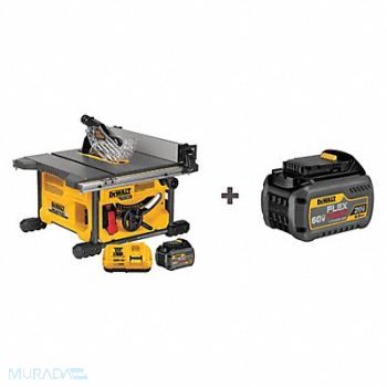 DEWALT Cordless Table Saw 60V 5/8 Arbor Sz, 129A29
