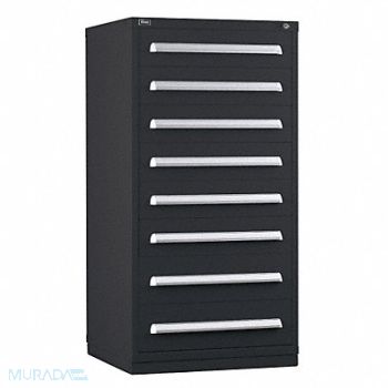 VIDMAR Mod Drawer Cab 59 H 8 Drawer Black, 12C812