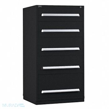 VIDMAR Mod Drawer Cab 59 H 5 Drawer Black, 12C814
