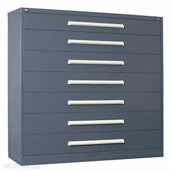 VIDMAR ModDrwrCab 59 x60 x28 Light Gray 7Drwr, 12C816