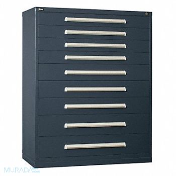 VIDMAR ModDrwrCab 59 x45 x28 Light Gray 9Drwr, 12C819