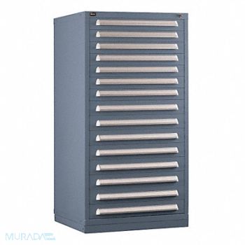 VIDMAR ModDrwrCab 59 x30 x28 LtGry 15Drwr, 12C824