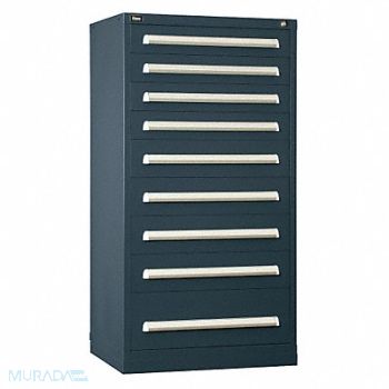 VIDMAR Mod Drawer Cab 59 H 9 Drawer Light Gray, 12C836