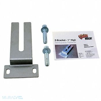 QUAKEHOLD! High Z-Bracket 1 In Stainless Steel, 12C848