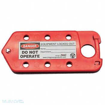ZING Labeled Lockout Hasp Snap-On 6 Lock, 12E742