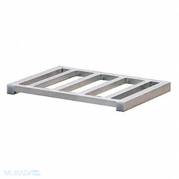 GRAINGER APPROVED Pallet 2Way 750lb 15-1/2 Lx21 W Aluminum, 12G966