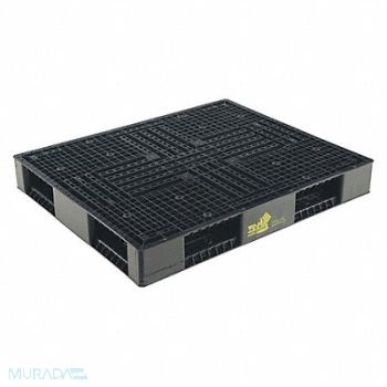 VESTIL Black Plastic Pallet 8800 lb 48 x 40, 44RP21