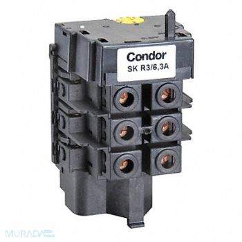 CONDOR USA INC Thermal Overload 4 to 6.3A 3 Phase MDR3, 12T096