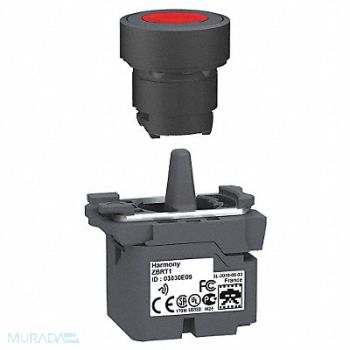 SCHNEIDER ELECTRIC Push Button with Transmitter Red 22mm, 12Z280