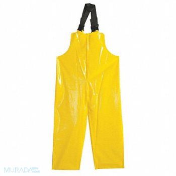 POLYCO G3214 Rain Bib Overall Unrated Yellow XL, 12Z607