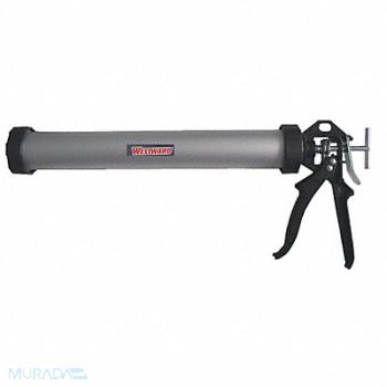 WESTWARD Caulk Gun Aluminum Black/Silver, 13J313