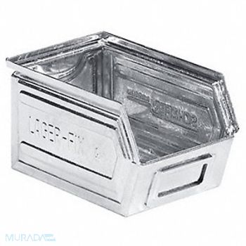 SSI SCHAEFER Stacking Bin Silver GS 4.8 in, 4VL38