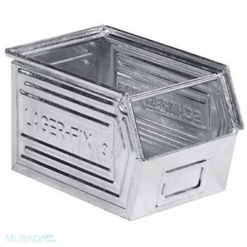 SSI SCHAEFER Stacking Bin Silver GS 5.7 in, 4VL37