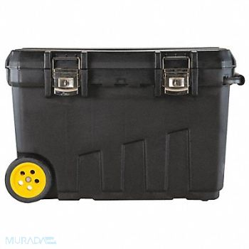 STANLEY Rolling Tool Box 110 lb Load Cap. Plstic, 14C636