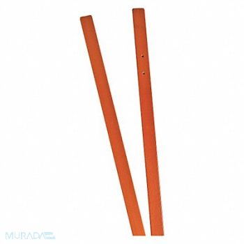 BRADY Roll-Up Sign Cross Braces Orange 48 in H, 14Z541