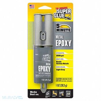 SUPER GLUE Epoxy Adhesive Syringe 1 1 Mix Ratio, 1FBG9