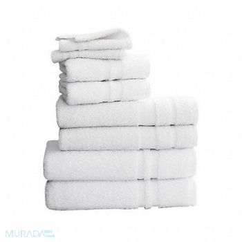 MARTEX Bath Towel 24 x 48 In White PK12, 15V536