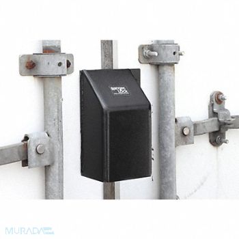 RANGER LOCK Padlock Guard 4 in Hardened Steel Black, 49CT44