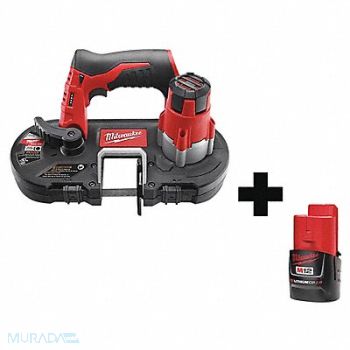 MILWAUKEE Portable Band Saw 27 Blade L 12VDC, 165FW1