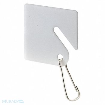 PRIME-LINE Key Tags Square Plastic Hook PK100, 169V66