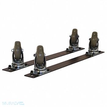 PRO-LINE Plate Caster Kit Polyurethane 275 lb PK4, 16D643