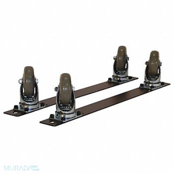 PRO-LINE Plate Caster Kit Polyurethane 275 lb PK4, 16D645