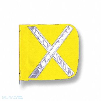 CHECKERS INDUSTRIAL PROD INC HD Flag Reflexite X 12x12 In Yellow, 16D833