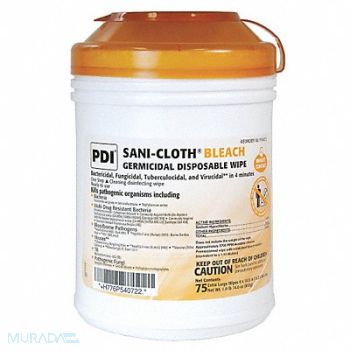 PDI Disinfecting Wipes 75 ct Canister, 16Z989