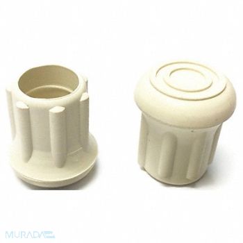 GRAINGER APPROVED Protective Leg Tip SlipOn Rd 47/64 PK10, 18AE38