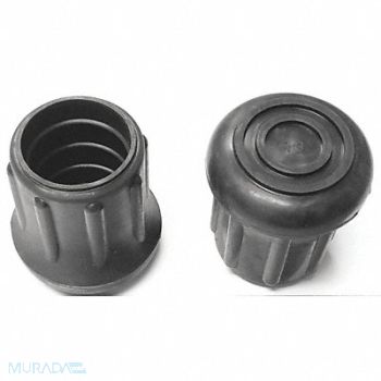 GRAINGER APPROVED Protective Leg Tip SlipOn Rd 55/64 PK25, 16ZM94