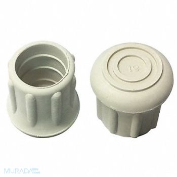 GRAINGER APPROVED Protective Leg Tip SlipOn Rd 55/64 PK25, 16ZM96