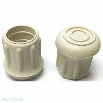 GRAINGER APPROVED Protective Leg Tip SlipOn Rd 55/64 PK25, 16ZM98