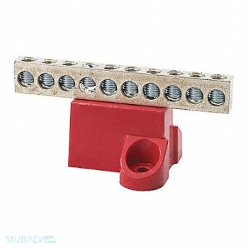 NSI INDUSTRIES Ground Bar Aluminum 10 Circuit 2-14 AWG, 173U77