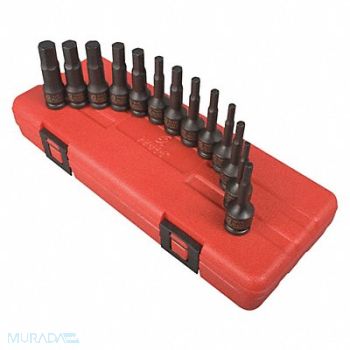 SUNEX TOOLS Hex Driver Set 13 pcs. SAE/Metric 3/8, 182K58