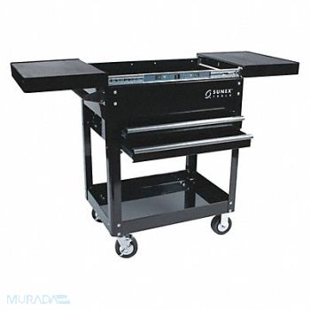 SUNEX TOOLS Compact Slide Top Utility Cart Black, 182L73